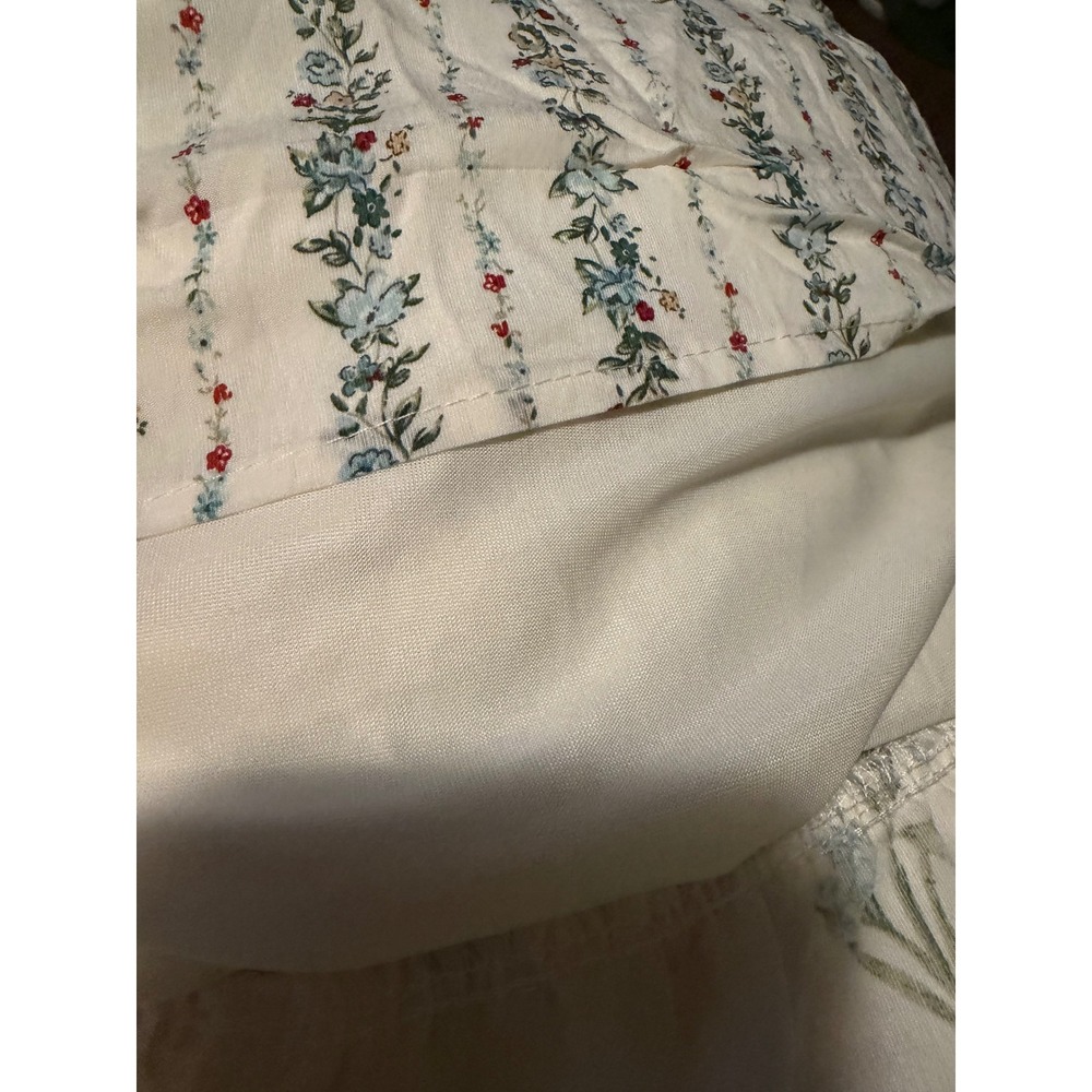 Perch by Blu Pepper Floral Smocked Waist Tiered Maxi Dress White 2X Cottagecore - Picture 3 of 11